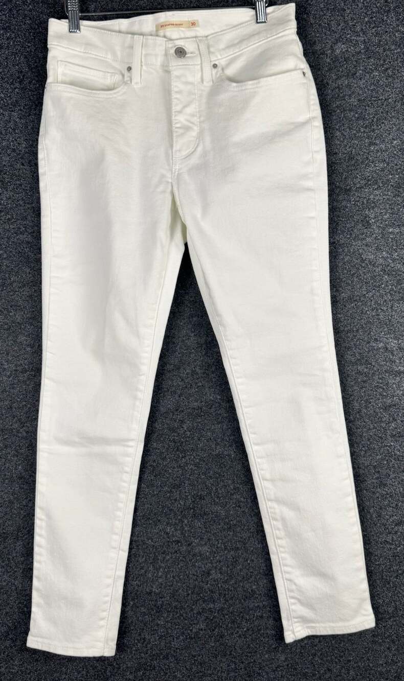 Levi's 311 Shaping Skinny Size 30 White Jeans